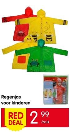 Promoties Regenjas voor kinderen - Huismerk - Red Market - Geldig van 18/08/2016 tot 24/08/2016 bij Red Market