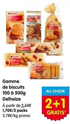 Promotions Gamme de biscuits delhaize - Delhaize - Valide de 18/08/2016 à 24/08/2016 chez Red Market