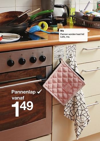 Promoties Pannenlap - Huismerk - Zeeman  - Geldig van 20/08/2016 tot 31/12/2016 bij Zeeman