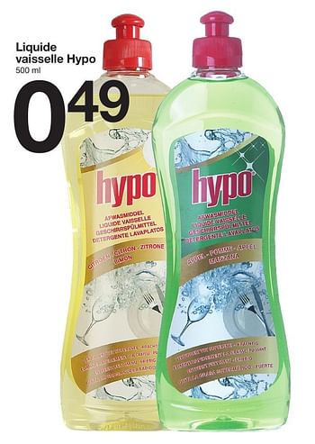 Promotions Liquide vaisselle hypo - Hypo - Valide de 20/08/2016 à 31/12/2016 chez Zeeman