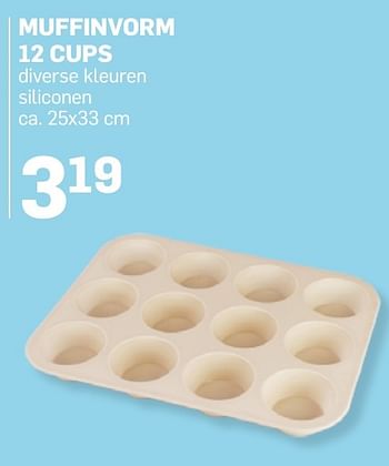 sarcoom Begrijpen Gemeenten Huismerk - Action Muffinvorm 12 cups - Promotie bij Action