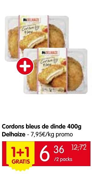 Promotions Cordons bleus de dinde delhaize - Produit Maison - Delhaize - Valide de 25/08/2016 à 31/08/2016 chez Red Market