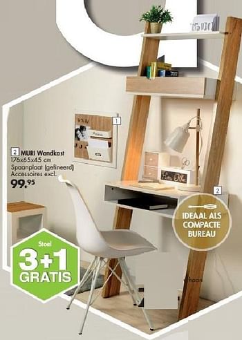 Promotions Muri wandkast spaanplaat gefineerd - Produit maison - Casa - Valide de 29/08/2016 à 25/09/2016 chez Casa