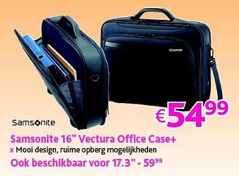 Promoties Samsonite 16`` vectura office case - Samsonite - Geldig van 01/09/2016 tot 30/09/2016 bij Connect IT