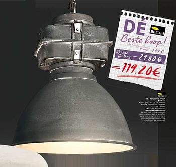 Promoties Hanglamp anouk brillant - Brillant - Geldig van 28/09/2016 tot 24/10/2016 bij BricoPlanit