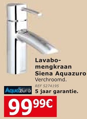 Promoties Lavabomengkraan siena aquazuro - Aquazuro - Geldig van 28/09/2016 tot 24/10/2016 bij BricoPlanit