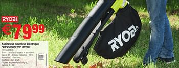 Promotions Aspirateur-souffleur électrique rbv3000cesv ryobi - Ryobi - Valide de 27/09/2016 à 10/10/2016 chez Brico