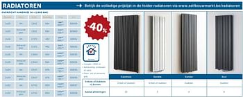 Promoties Radiatoren overzicht xandress - Huismerk - Zelfbouwmarkt - Geldig van 27/09/2016 tot 24/10/2016 bij Zelfbouwmarkt