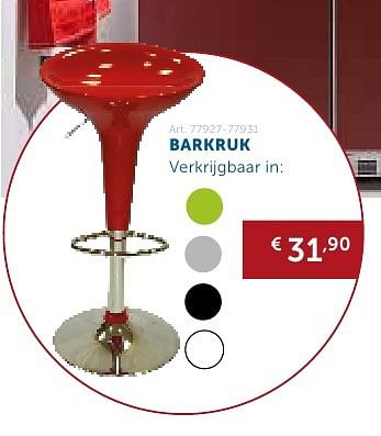 Promotions Barkruk - Produit maison - Zelfbouwmarkt - Valide de 27/09/2016 à 24/10/2016 chez Zelfbouwmarkt