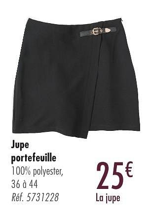 Promoties Jupe portefeuille - Tex - Geldig van 21/09/2016 tot 21/12/2016 bij Carrefour