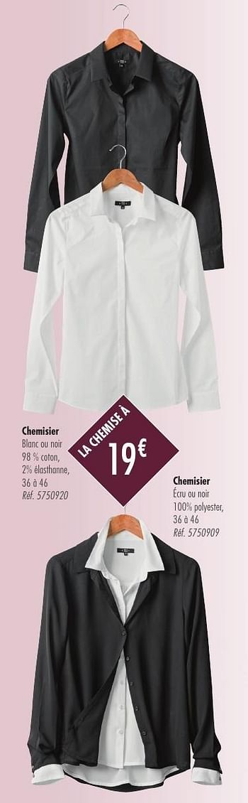 Promoties Chemisier - Tex - Geldig van 21/09/2016 tot 21/12/2016 bij Carrefour