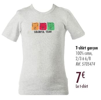 Promotions T-shirt garçon - Tex - Valide de 21/09/2016 à 21/12/2016 chez Carrefour