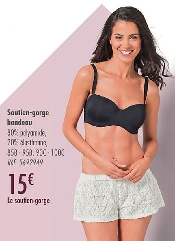 Promoties Soutien-gorge bandeau - Tex - Geldig van 21/09/2016 tot 21/12/2016 bij Carrefour