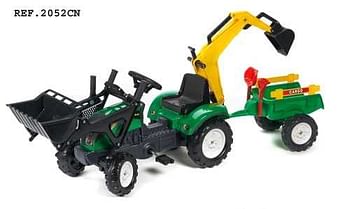 Promoties Farmer Tractor met graafmachine en aanhangwagen - Falk - Geldig van 02/10/2017 tot 26/11/2017 bij Maxi Toys