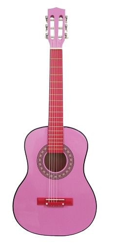 Promotions Roze gitaar 86 cm - My music Style - Valide de 02/10/2017 à 26/11/2017 chez Maxi Toys