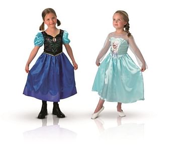 Promoties La Reine des Neiges - Pack de 2 déguisements Anna et Elsa - Taille 5/6 ans - Merkloos - Geldig van 26/09/2016 tot 27/11/2016 bij Maxi Toys