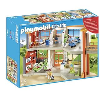 Promotions City Life - Hôpital pédiatrique aménagé - Playmobil - Valide de 02/10/2017 à 26/11/2017 chez Maxi Toys