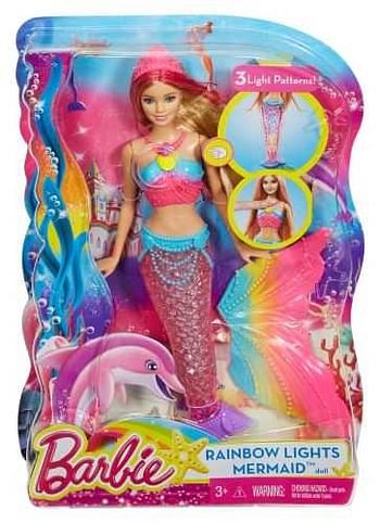 Promoties Barbie - Sirène arc-en-ciel - Mattel - Geldig van 02/10/2017 tot 26/11/2017 bij Maxi Toys