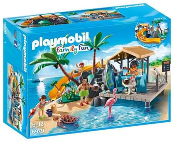 Promoties Family Fun -  Ile avec vacanciers - Playmobil - Geldig van 02/10/2017 tot 26/11/2017 bij Maxi Toys