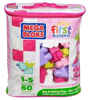 Promoties zak fb 60 maxi blokken rozen - Mega Bloks - Geldig van 02/10/2017 tot 26/11/2017 bij Maxi Toys