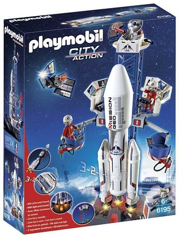 Promoties City Action - Lanceerbasis met raket - Playmobil - Geldig van 26/09/2016 tot 27/11/2016 bij Maxi Toys