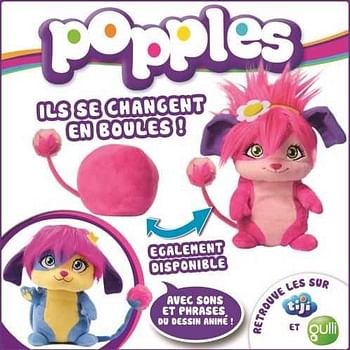Promoties Popple sprekend pluche - Merkloos - Geldig van 26/09/2016 tot 27/11/2016 bij Maxi Toys