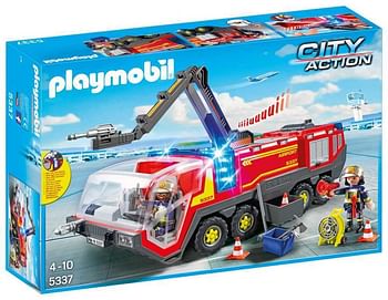 Promoties City Action - Luchthavenbrandweer met licht en geluid - Playmobil - Geldig van 26/09/2016 tot 27/11/2016 bij Maxi Toys