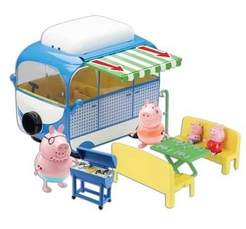 Promotions Peppa Pig - Camper met 4 personnages en accesoires - Giochi Preziosi - Valide de 26/09/2016 à 27/11/2016 chez Maxi Toys