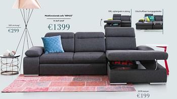 Promoties Multifunctionele sofa arhus - Huismerk - Domo Meubelen & Deco - Geldig van 01/09/2016 tot 31/12/2016 bij Domo Meubelen & Deco