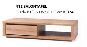 Promotions Salontafel - Produit Maison - Domo Meubelen & Deco - Valide de 01/09/2016 à 31/12/2016 chez Domo Meubelen & Deco