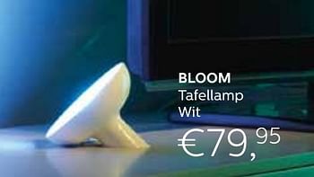 Promoties Bloom tafellamp - Philips - Geldig van 01/09/2016 tot 31/12/2016 bij Domo Meubelen & Deco