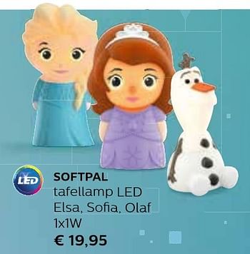 Promotions Softpal tafellamp led - Philips - Valide de 01/09/2016 à 31/12/2016 chez Domo Meubelen & Deco