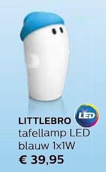 Promoties Littlebro tafellamp led - Philips - Geldig van 01/09/2016 tot 31/12/2016 bij Domo Meubelen & Deco