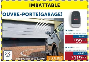 Promoties Ouvre-porte(garage) hc 500n - Huismerk - Zelfbouwmarkt - Geldig van 27/09/2016 tot 24/10/2016 bij Zelfbouwmarkt