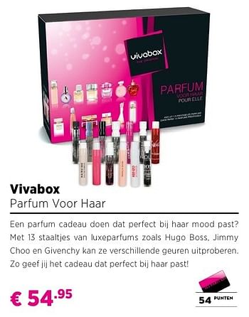Promoties Vivabox parfum voor haar - Vivabox - Geldig van 25/09/2016 tot 23/10/2016 bij ICI PARIS XL