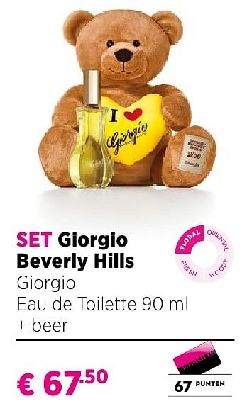 Promotions Set giorgio beverly hills giorgio eau de toilette 90 ml + beer - Giorgio Beverly Hills - Valide de 25/09/2016 à 23/10/2016 chez ICI PARIS XL