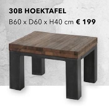 Promotions Hoektafel - Huismerk - Deba Meubelen - Valide de 19/08/2016 à 20/02/2017 chez Deba Meubelen