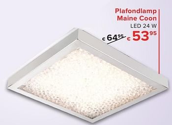 Promoties Plafondlamp maine coon - Euro Light - Geldig van 01/10/2016 tot 23/10/2016 bij Euro Shop