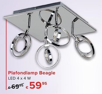 Promoties Plafondlamp beagle - Euro Light - Geldig van 01/10/2016 tot 23/10/2016 bij Euro Shop