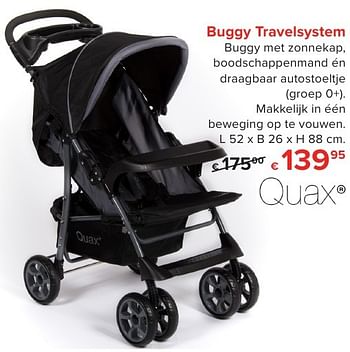 Promotions Buggy travelsystem - Quax - Valide de 01/10/2016 à 23/10/2016 chez Euro Shop
