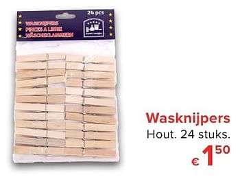 Promotions Wasknijpers - Produit Maison - Euroshop - Valide de 01/10/2016 à 23/10/2016 chez Euro Shop
