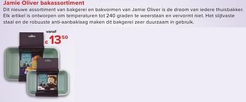 Promoties Jamie oliver bakassortiment - Jamie Oliver - Geldig van 01/10/2016 tot 23/10/2016 bij Euro Shop