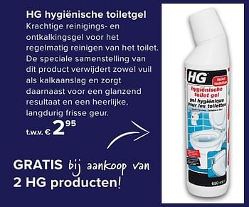 Promoties Hg hygiënische toiletgel - HG - Geldig van 01/10/2016 tot 23/10/2016 bij Euro Shop