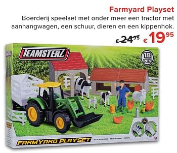 Promoties Farmyard playset - TeamsterZ - Geldig van 01/10/2016 tot 23/10/2016 bij Euro Shop