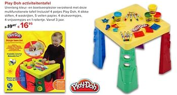 Promoties Play doh activiteitentafel - Play-Doh - Geldig van 01/10/2016 tot 23/10/2016 bij Euro Shop