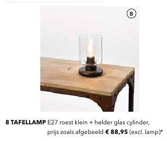 Promoties Tafellamp - Huismerk - Deba Meubelen - Geldig van 19/08/2016 tot 20/02/2017 bij Deba Meubelen