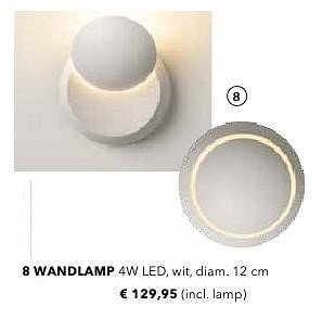 Promoties Wandlamp - Huismerk - Deba Meubelen - Geldig van 19/08/2016 tot 20/02/2017 bij Deba Meubelen