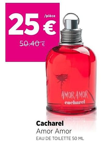 Promoties Cacharel amor amor eau de toilette 50 ml - Cacharel - Geldig van 25/09/2016 tot 23/10/2016 bij ICI PARIS XL