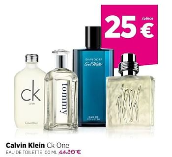 Promoties Calvin klein ck one eau de toilette 100 ml - Calvin Klein - Geldig van 25/09/2016 tot 23/10/2016 bij ICI PARIS XL
