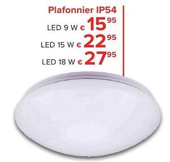 Promotions Plafonnier ip54 - Euro Light - Valide de 01/10/2016 à 23/10/2016 chez Euro Shop